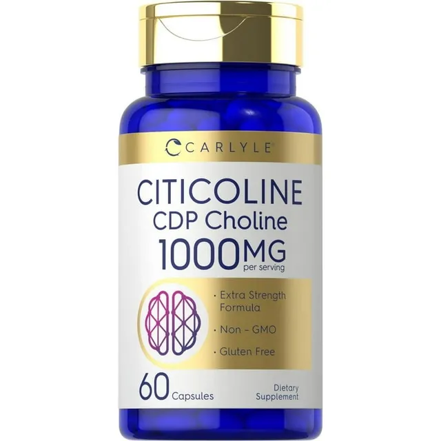 Citicoline Cdp Choline 1000mg 60 Cápsulas Carlyle