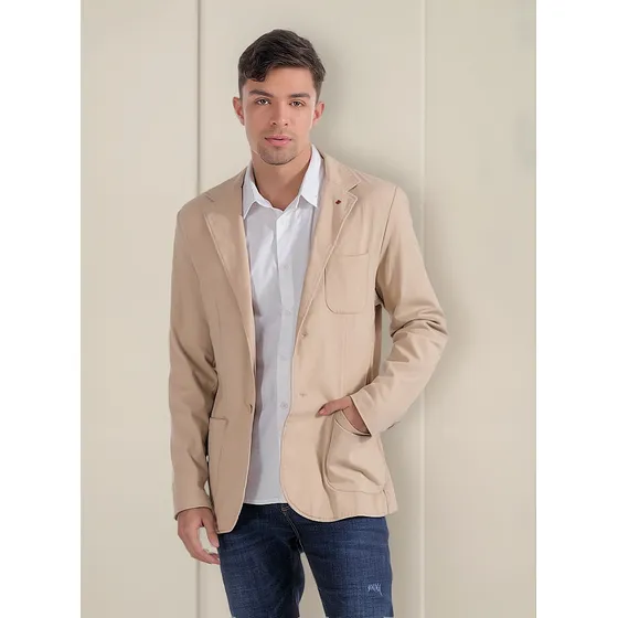 Blazer Para Hombre Unicolor Unser