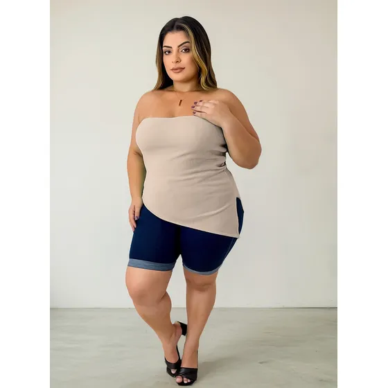 Blusa Tomara Que Caia Plus Size Assimétrica 3d Moda Gringa
