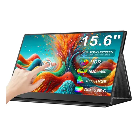 Monitor Portátil Touch 15.6'' Ips Full Hd 60hz Com Alto-falante