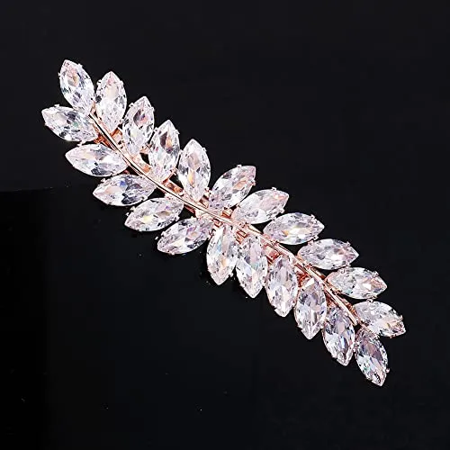 Xerling Rhinestone Francés Clip Hair Barrettes D15xt
