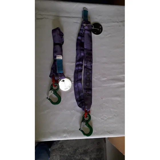 Eslinga De Nylon 1000kg - Largo 50cm Doble Con Gancho De Seg
