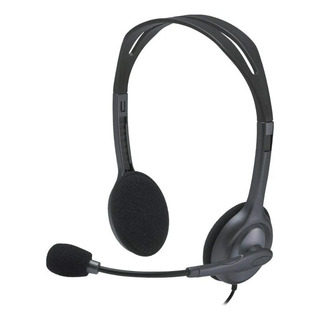 Fone De Ouvido Headset Logitech H111 P2 Com Microfone Stereo Fone De Ouvido Headset Logitech H111 P2 Com Microfone Stereo