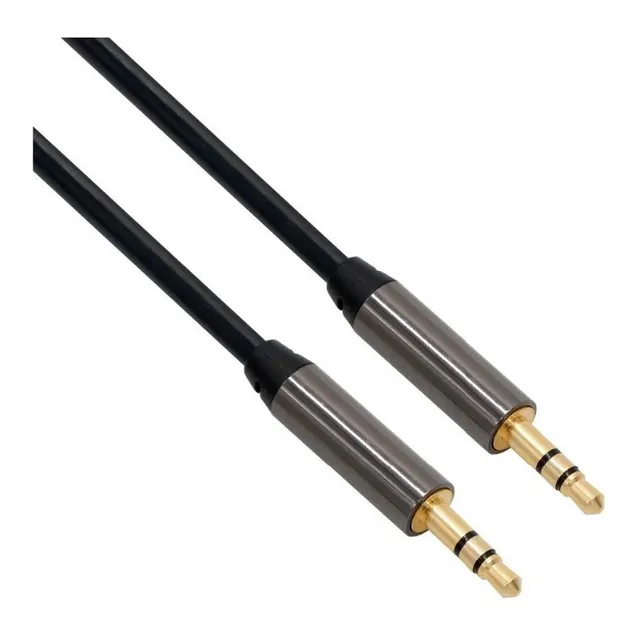 Cable Auxiliar Auto Audio Plus 3.5mm De 1metro Macho- Macho
