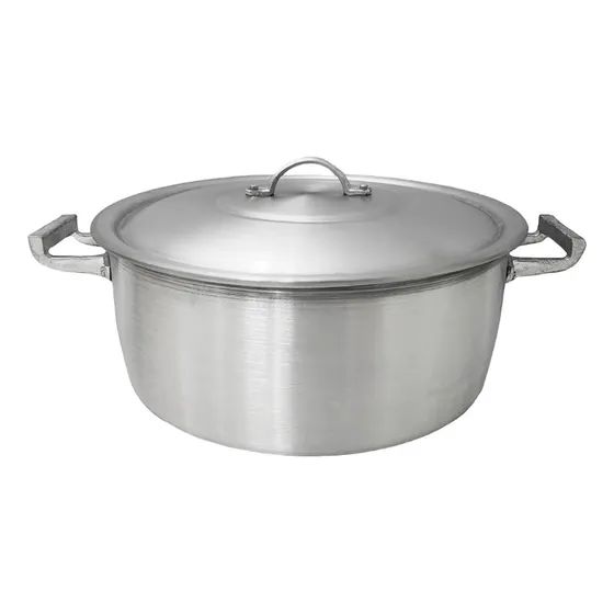 Cacerola Gastronómica Aluminio Fiamaj N° 28 8,6 Lts Color Plateado