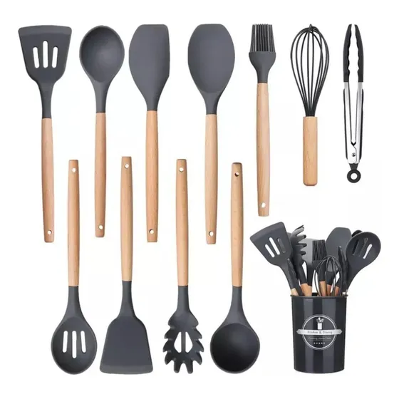 Set De Utensilios De Cocina 12 Piezas Silicón