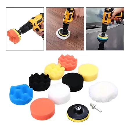 Kit 11 Pçs Polimento 3 Polegadas Furadeira / Parafusadeira