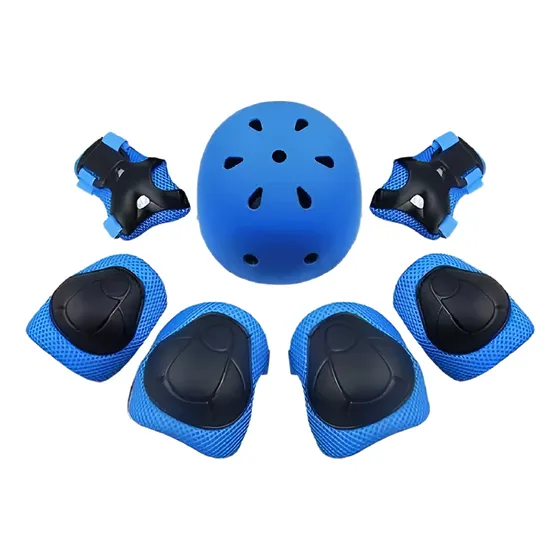 Set Proteccion Niño/a Para Patines,bicicleta,skate,azul Rosa