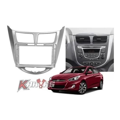 Bisel Radio Pantalla Hyundai Accent 2010-16 9pul Auto Karvas