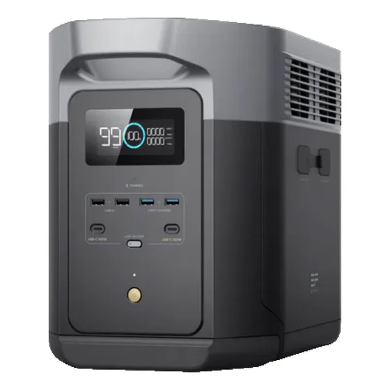 EcoFlow DELTA 2 Max Estação De Energia Portátil Gerador Solar 2400W X-Boost 3400W Capacidade 2048wh Tomada US 110v
