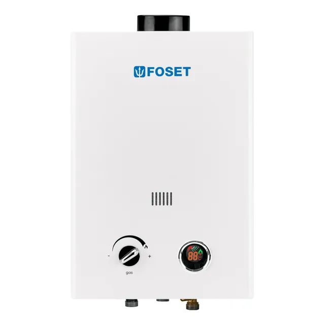 Calentador Instantáneo De Agua, Gas Lp 6l Foset CALE-6I Color Blanco Tipo de gas GLP
