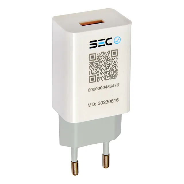 Tecmaster Quick Charge 3.0 USB-C TM-200516-1 Blanco