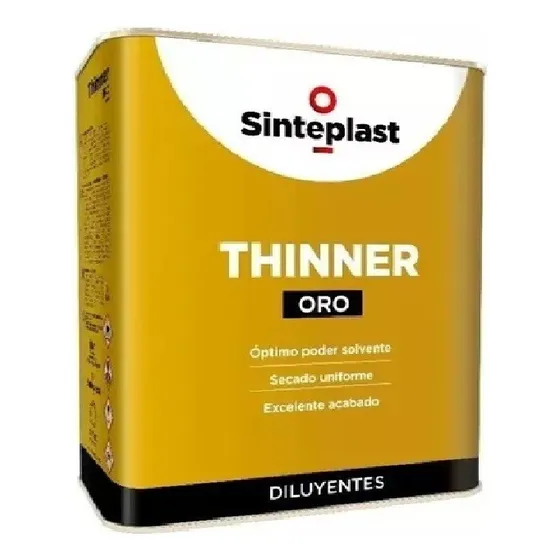 Thinner 4 Litros Diluyente Sello De Oro Sinteplast