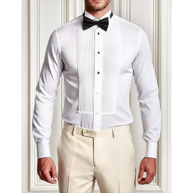 Camisas En Cuello Paloma Y En Puño Para Gemelos  Hombre