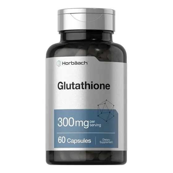 Suplemento Glutation 300mg 60 Capsulas Horbaach Sabor Sin Sabor