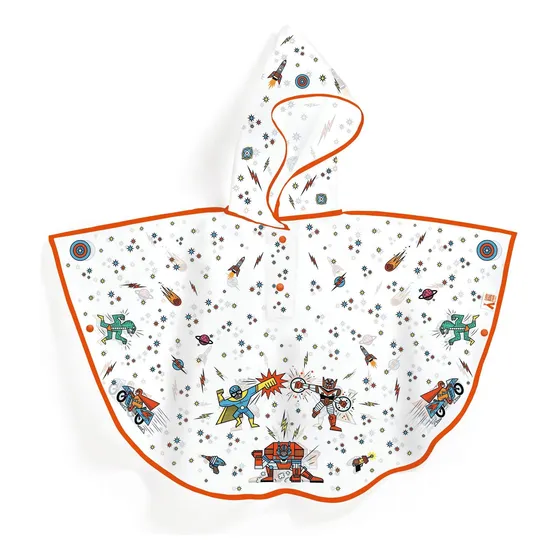 Poncho De Lluvia Super Heroes 5 A 7 Años Djeco