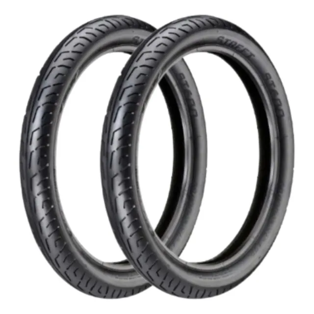 Par Pneu Moto St600 Vipal 100/90-18 (t) + 80/100-18 (d) S/c