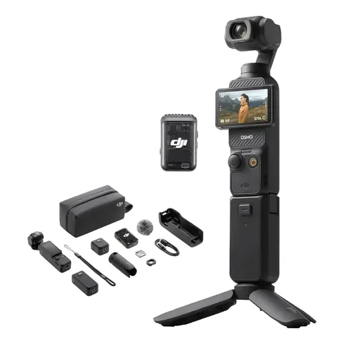 Câmera De Ação DJI Osmo Pocket 2 4K 64MP Estabilizador 8x Zoom