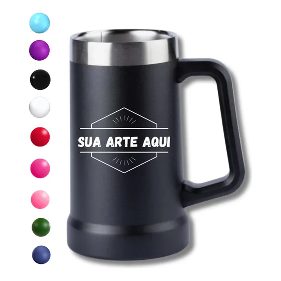 Caneca De Chopp 710ml Personalização A Laser Nf-e
