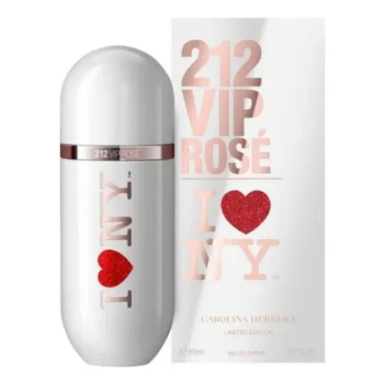 Perfume Carolina Herrera 212 Vip Rosé I Love Nyc 80 Ml