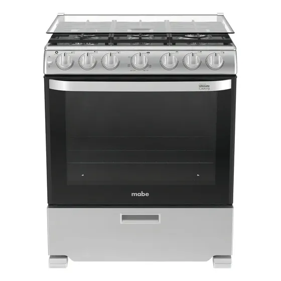 Mabe Estufa De Piso 76 Cm Acero Inoxidable Mabe - Em7660cfix3