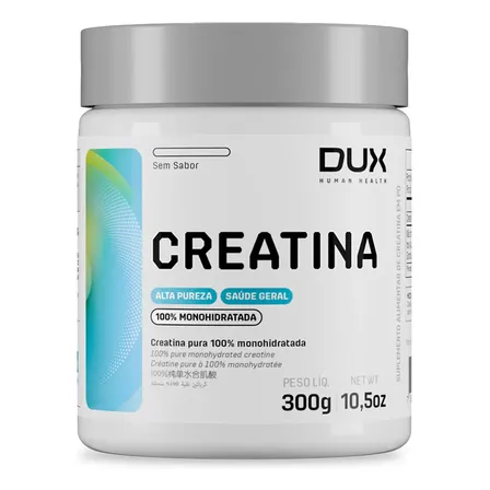 DUX HUMAN HEALTH Creatina Monohidratada Pura Sabor Neutro 300g