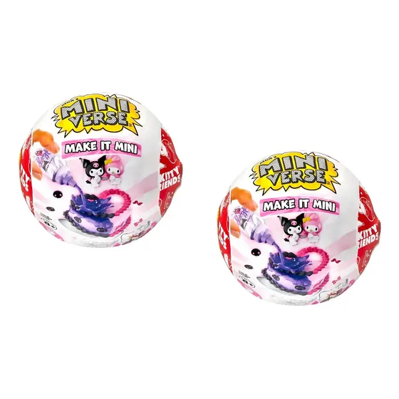 Mga Miniverse Make It Mini Food 2 Unids Hello Kitty Sanrio