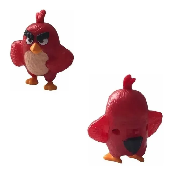 2 Bonecos Angry Birds Red Cabeça