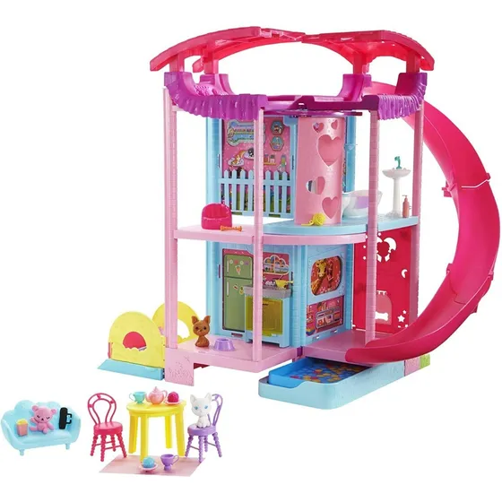 Barbie Casa De Juegos 2 Pisos Muñeca Chelsea Hck77 Mattel