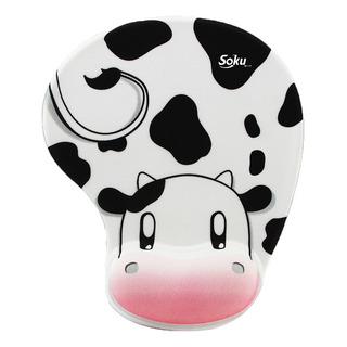 Soku Tapete Ratón Ergonómico Mouse Pad Antiderrapante Color Vaquita Blanco Negro Soku Tapete Ratón Ergonómico Mouse Pad Antiderrapante Color Vaquita Blanco Negro