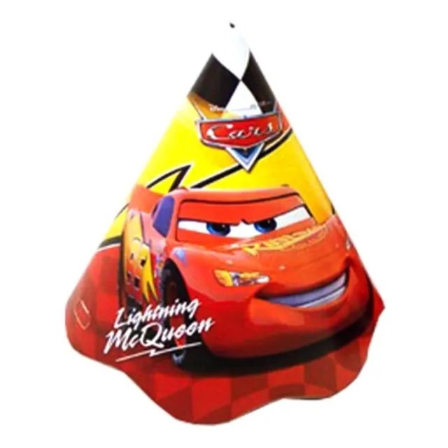 Pack X 8 Gorros Cumpleaños Cars Original Cotillón Disney
