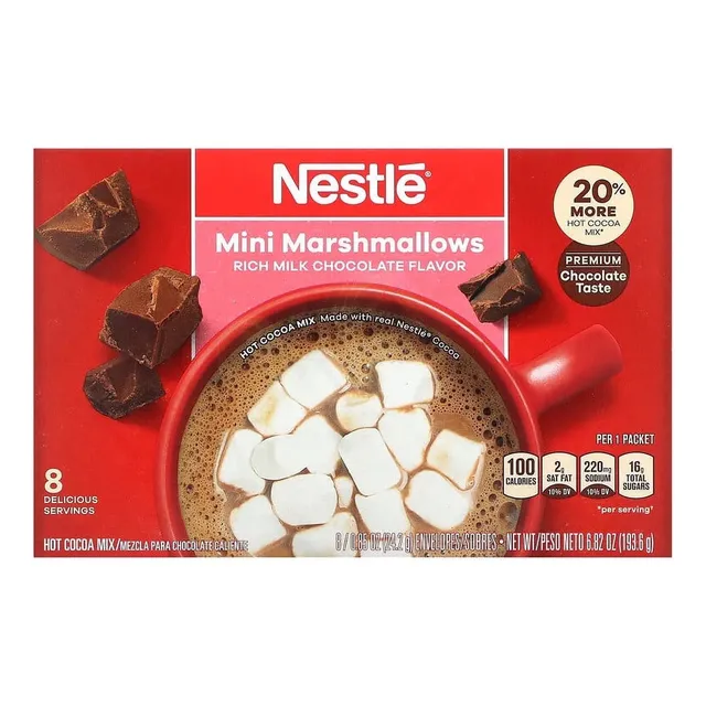 Nestle Mezcla De Chocolate Con Leche Mini Malvaviscos Rico