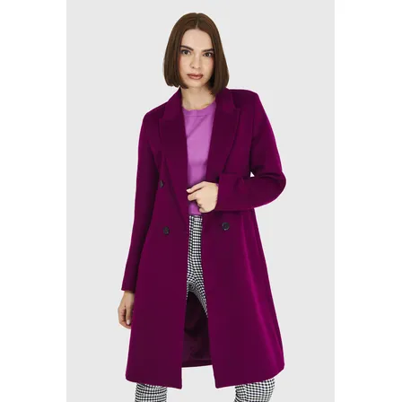 Abrigo 4 Botones Morado Nicopoly
