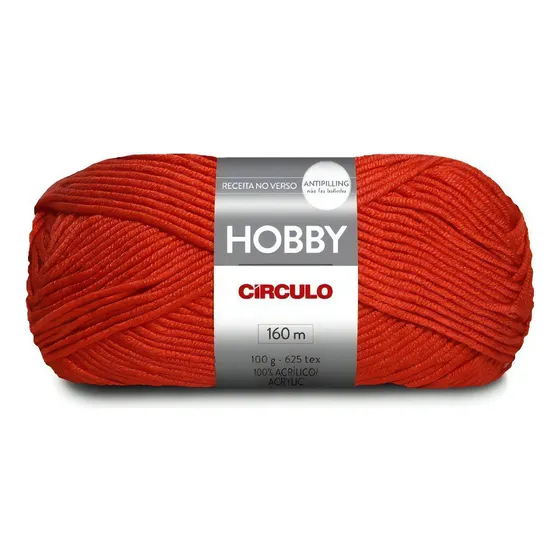 Lã Hobby Círculo 100g Cor Paixão - 3635