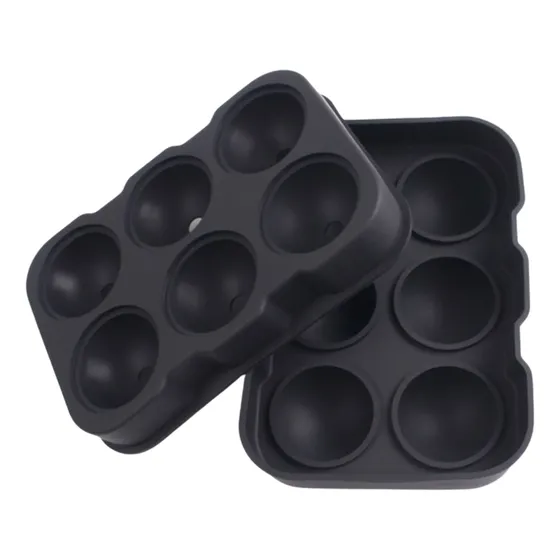 Forma Silicone Gelo Grande Bar 6 Esferas Whisky Bebida Drink