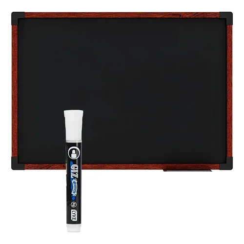 Lousa Quadro Negro Moldura Preta 120x90 Escolar Planejamento + 10
