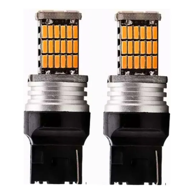 Foco Lagrimón 45 Led Amarillo 1 Contacto Canbus Auto 12/24v