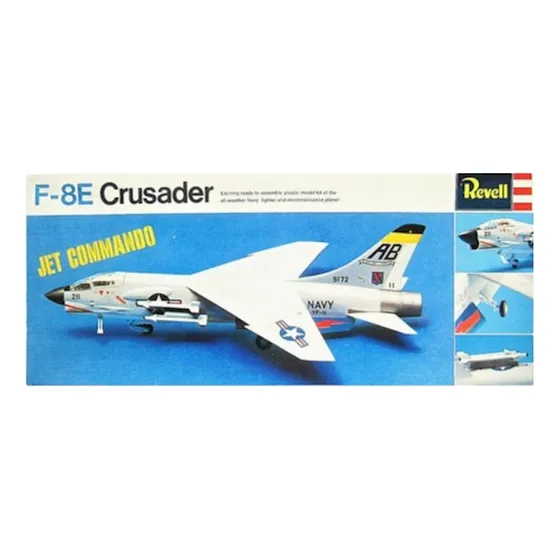 Avion Revell F-8e Crusader Jet 1/72 Armable Año 1969 Sellado