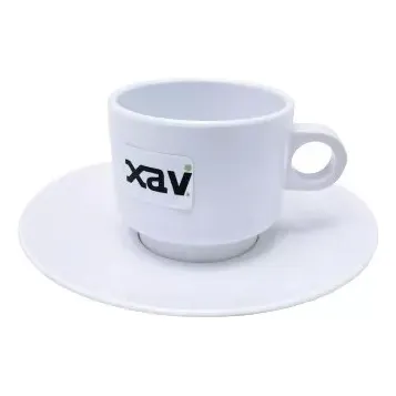 Taza Cafe Grande Melamina Con Plato Self Service Imeca 6471