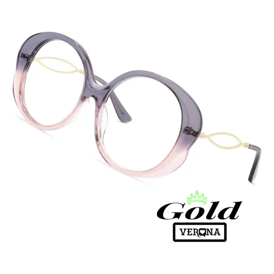Lentes Gafas Montura Dama Oversize Redonda Acetato Moda