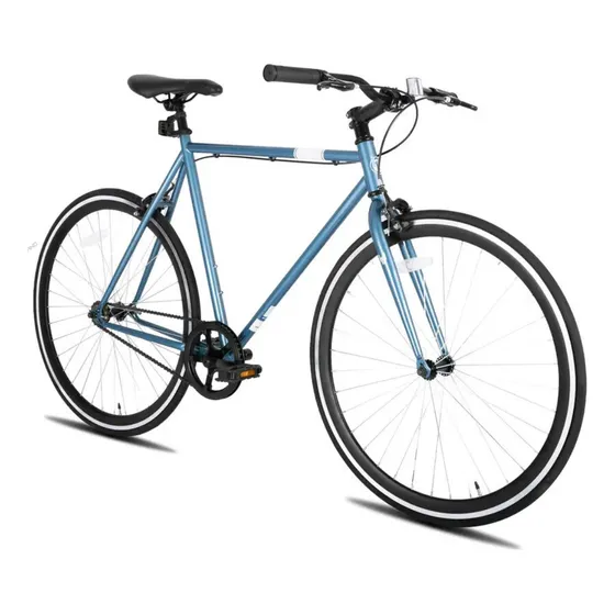 Bicicleta Urbana Fixie Aro 28 700 Paseo Ciudad Color Azul Tamaño Del Cuadro 54 Cm