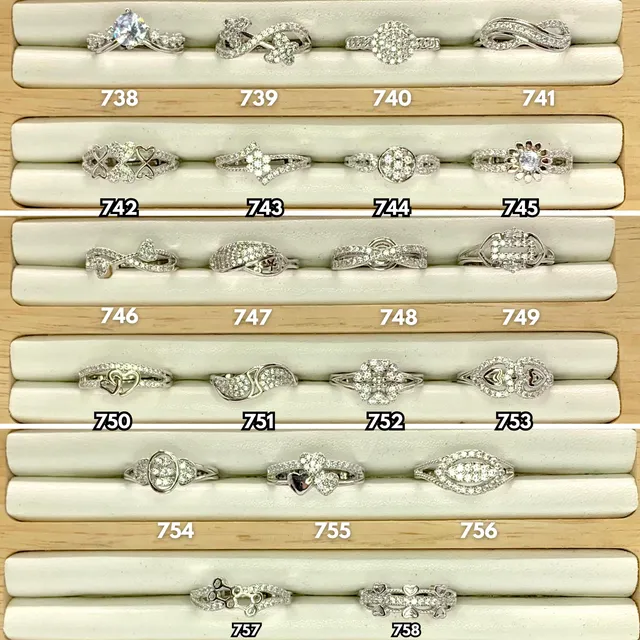 Anillos Plateados Nuevos Solo Al Mayor