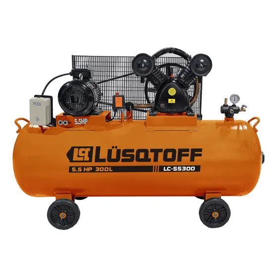 Compresor De Aire Trifásico 5.5hp 300l Lusqtoff Profesional Color Naranja Fase Eléctrica Trifásica Frecuencia 50hz