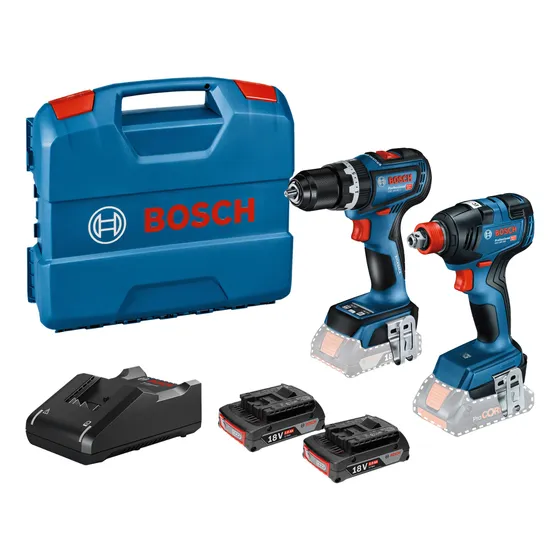 Taladro Percutor Gsb 18v-90 C + Llave De Impacto Gdx 180-200