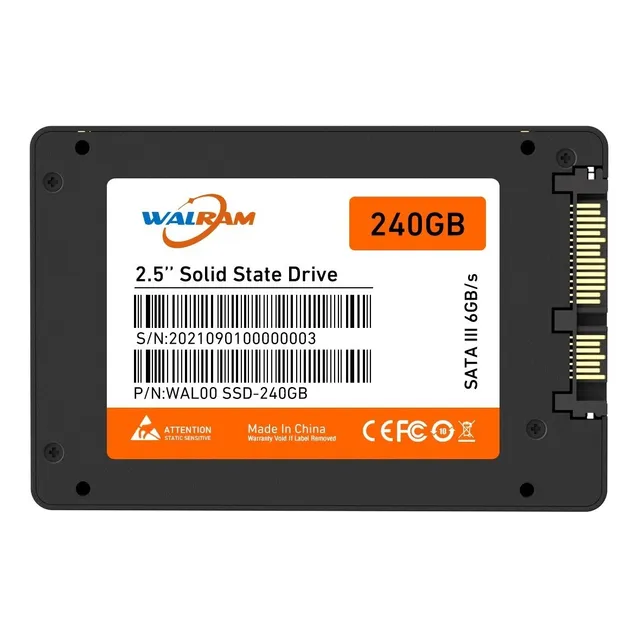 Ssd Disco Sólido Interno Walram Mx25240 240gb Negro