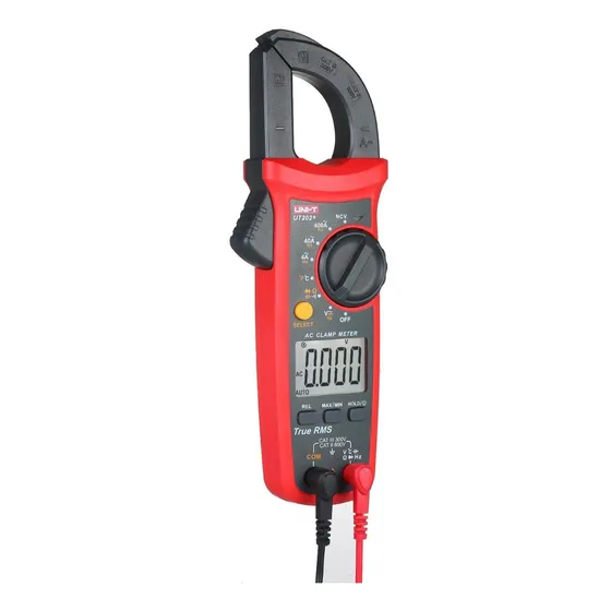 Pinza Amperométrica Unit Ut202+ Plus Trms Electrocomponentes