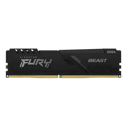 Memória Ram Para Pc Ddr4 3200mhz Cl16 32gb 1x32gb Kingston Fury Beast Kf432c16bb/32 Cor Preto