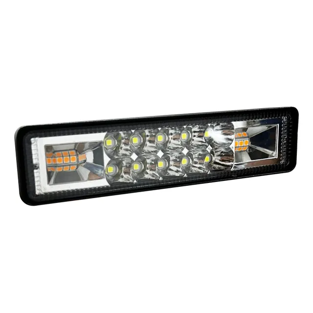 Barra Slim 6 Pulgadas 16 Led Luz Ambar/blanca Strobo