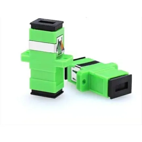 Acoplador Fibra Óptica Adaptador Passante Sc/apc 1000unid Cor Verde