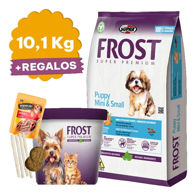 Comida Perro Cachorro Frost Sb Raza Pequeña 8,5 Kg + Regalo